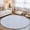 Blue, variant on Cream Polka Dots Spots Round Area Rugs 3 ft, Abstract Modern Minimalist Fade Texture Washable Small Area Rug with Non-Slip Sturdy Edge Binding Round Front Door Mat Floor Carpet for Entryway
