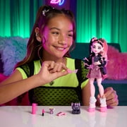 Monster High Draculaura Fashion Doll in Bow Dress with Pet Bat Count Fabulous and 7 Accessories