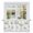 Sage Green White, variant on Sage Green Flowers Tier Curtains, Watercolor Retro White Floral Leaves Light Filtering Kitchen Curtains, 2Pcs Rod Pocket Half Window Treatments Panels for Sink Cafe Cabinet Camper 27.5x24 Inches