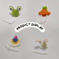 thumbnail image 7 of GYTY Mini Knit Pet Hats for Mice Birds Lizards Squirrels Guinea Pigs Sugar Gliders - Adjustable Lanyard - Cute Accessories for Small Animals for Pet Parties Daily Fun! (Carrot), 7 of 7