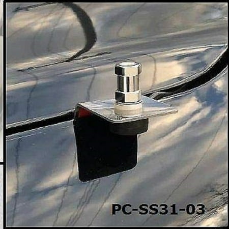 Dodge Ram 2009 & Up Front Hood Antenna Mount For Amateur Ham Commercial and CB Two Way Antennas With
