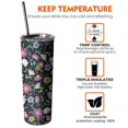 thumbnail image 7 of Wildflowers 20 Oz Skinny Tumbler with Lid and Straw - Double Wall Vacuum Insulated Tumbler- Birthday Gifts for Mom Sister Friends Women, 7 of 7