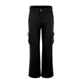 thumbnail image 2 of Durtebeua Wide Leg Jeans For Women Petite High Waist Straight Trousers, 2 of 5