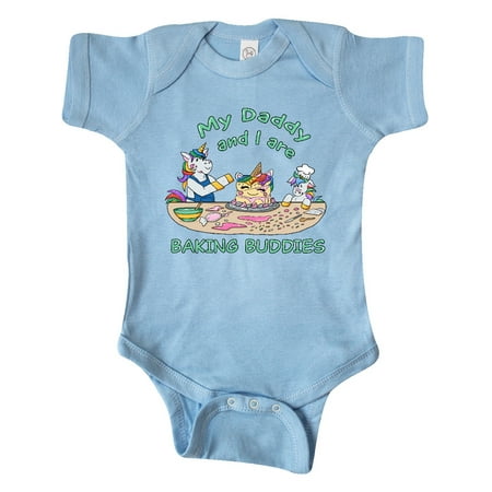 

Inktastic My Daddy and I are Baking Buddies Gift Baby Boy or Baby Girl Bodysuit