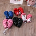 thumbnail image 2 of Sardfxul Leather Mini Boxing Gloves Miniature Punching Gloves Black / Blue/ Pink Boxing, 2 of 16