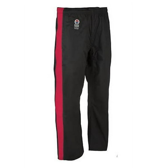 ProForce® Gladiator Demo Karate Pant - Black w/Red Stripe - 2 (5'2"/125 lbs.)