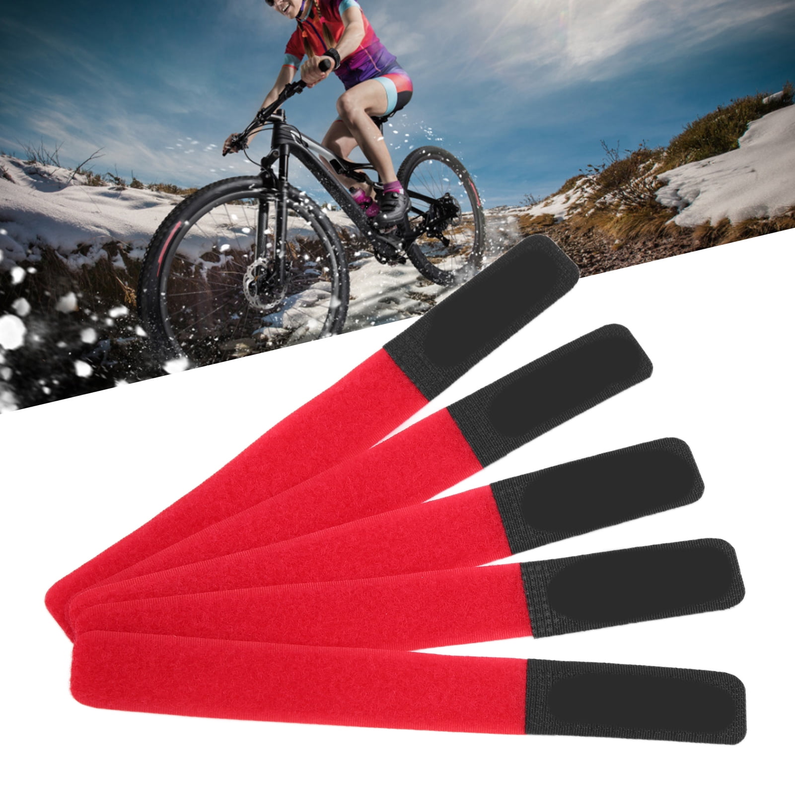 Tbest Bike Pump Strap Band DUUTI 5PCS Bicycle Pump Straps Bike Securing Rack Band Adjustable Reusable for Binding Storage Arrangement Bike Accessory Walmart