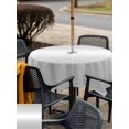 thumbnail image 5 of Outdoor Tablecloth with Umbrella Hole for Patio/Picnic/Party/Camping, Grey Ombre Waterproof Table Cloth Square Cover Washable, Aesthetic Art Farmhouse Gradient Gray (54"x 54"), 5 of 9