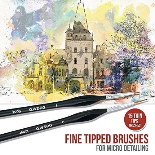 Paint Brush Set Miniature Brushes Painting Kit Ergonomic Triangular Handle Paint Brush Set Miniature Brushes Painting Kit Ergonomic Triangular Handle