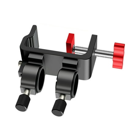 lixuesong Fishing Rod Corner Turrets Frame Tube Fixing Clip Aluminum Alloys Fishing Rod Stand Fish Lures Rack Light Stand