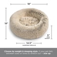 thumbnail image 5 of Best Friends by Sheri The Original Extra Small Calming Donut Dog Bed, Frost Shag, 5 of 9