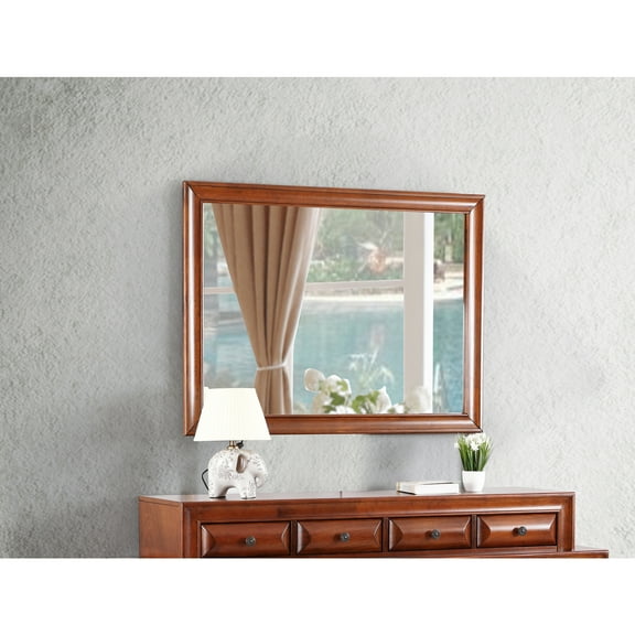 Glory Furniture LaVita Bedroom Mirror Oak