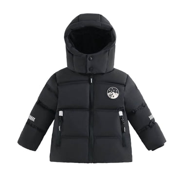 Krdevn Boys Down Winter Jacket Kids Short Thickened Outerwear for Boys Warm Down Coat for Winter Season,Kids Clothing,6-7 Years