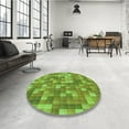 thumbnail image 3 of Ahgly Company Indoor Square Patterned Hummingbird Green Area Rugs, 7' Square, 3 of 6