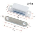 thumbnail image 4 of 4X Magnetic Catch Cupboard Door Latch White Cabinet Catch Magnet with Screws, 4 of 9