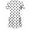 White-05, variant on Womens Polka Dots T-Shirts Summer Plus Size Casual Blouses Irregular Hem Short Sleeve Top S-XXL