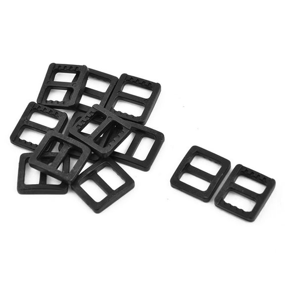 Schoolbag Webbing Plastic Adjtable Ladder Lock Buckle 10mm Strap Width 20pc