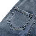 thumbnail image 4 of KIDSCOOL SPACE Baby Girls Denim Overalls, Cardigan Style Jeans Workwear,Blue,9-12 Months, 4 of 4