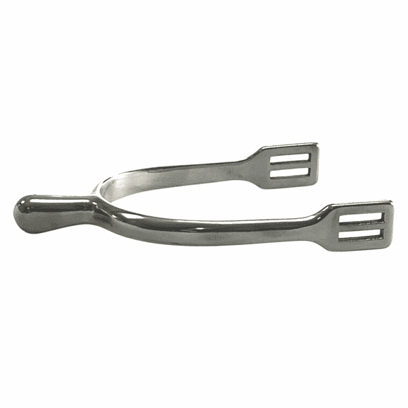 AJ Tack Ladies Stainless Steel Smooth Knob Dressage Spurs