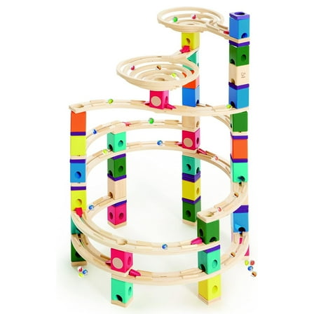 Hape Quadrilla Wooden Marble Run Construction, The Cyclone, 198 Pieces