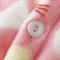 thumbnail image 4 of NOLDARES Girls Fleece Pajamas Long Sleeve Flannel Button Down Sleepwear Kids Soft Fuzzy 2 Pieces Pjs Loungewear Sets(K023-Pink), 4 of 7
