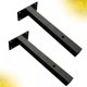 thumbnail image 1 of GOOHOCHY 2Ud Soporte De Hierro Negro Para Repisa De Pared Soporte Estable Y Duradero, 1 of 8