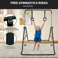 thumbnail image 6 of Gymnastics Bar for Kids,Adjustable Height Gymnastic Horizontal Bars with Bear Rings,Folding Junior Training Kip Bar for Kid Gymnasts, Child, Girl, Boy,Black, 6 of 9