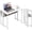 White, variant on GlowPlume Small Folding Desk, Rolling Computer Desk Foldable with Storage Bag and Shelf, 31.5" Portable Writing Table on Wheels for Small Spaces, Home Office, Study, Easy Assembly, White