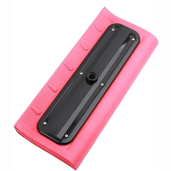 Snow Roof Rake Red with Foam Scraper Polyethylene Head for Roof Snow Clearing and Winter Outdoor Removal (Extension Pole Not Included)