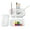 White, variant on MyLifeUNIT Paint Brush Cleaner, Paint Brush Holder and Organizers with Palette for Acrylic, Watercolor, and Water-Based Paints (White)