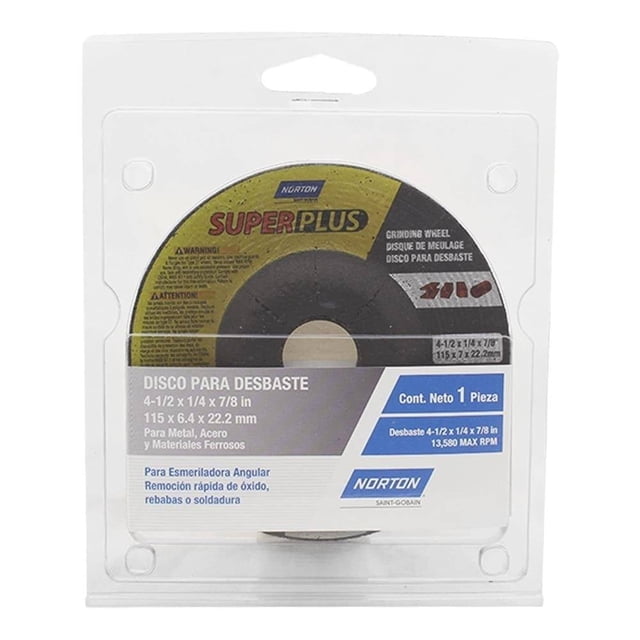 Disco para Desbaste Norton Super Plus para Materiales Ferrosos