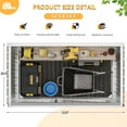 thumbnail image 3 of 5' x 3' Outdoor Storage Shed, Metal Garden Shed with Lock Door, Tool Storage Shed for Backyard, Patio, Lawn, 3 of 7