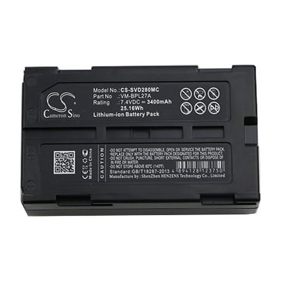 Replacement Battery For HITACHI 7.4v 3400mAh / 25.16Wh Camera Battery