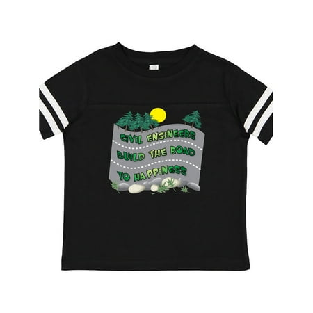 

Inktastic Civil Engineers Road To Happiness Gift Toddler Boy or Toddler Girl T-Shirt