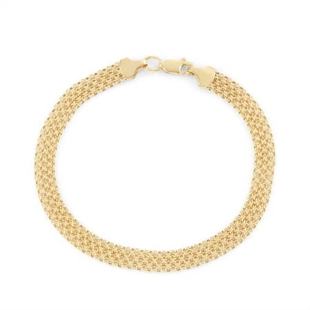 14k yellow gold 7.5" bismark chain bracelet
