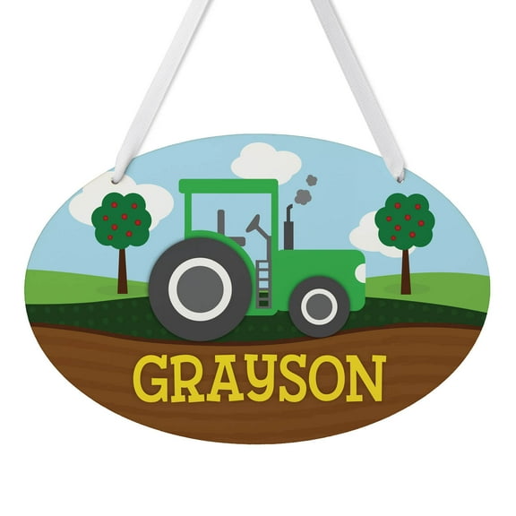 Tractor Personalized Room Sign