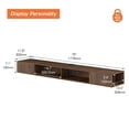 thumbnail image 5 of WAMPAT Floating TV Stand Wall Mounted with 16-Color Lights, 70 inch Brown FLoating Entertainment Center TV Shelf, 5 of 6