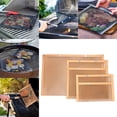 thumbnail image 3 of 3Pcs Durable BBQ Grilling Bags Mesh Pouch Grill to Clean Organizer for Backpacking Outdoor Electric Grills Gas , Copper, 3 of 9