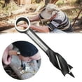 thumbnail image 3 of Broca de barrena manual de acero al carbono, herramientas de supervivencia para colonos, perforadora manual, multiherramienta para bushcrafting, acampada y equipo de mochilero al aire libre., 3 of 10