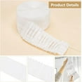 thumbnail image 4 of 1Rolls 21.8 Yards White Curtain Pleat Tape 3.2inch Wide Knitted Curtain Heading Tape for Window Curtain Heading Tape for Pencil Pleat Curtains Wave Curtains, 4 of 6