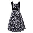 thumbnail image 2 of Richie House Girls' Long Style Polka Dot Dress with Cape RH1508, 2 of 7