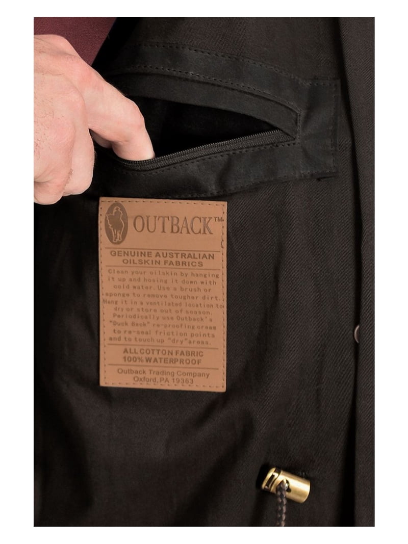Outback Trading Duster Mens Low Rider Waterproof Oilskin Snaps