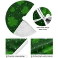 thumbnail image 2 of FMSHPON Clover Leaves Xmas Christmas Tree Skirt Stand Mat for Holiday Party Decoration Indoor Outdoor 48 inches, 2 of 6