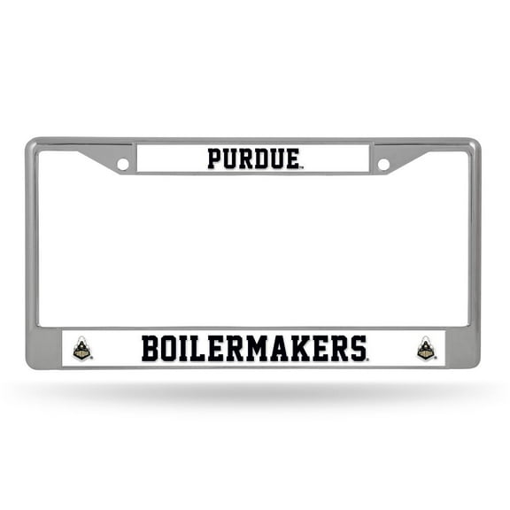 Purdue Boilermaker's Chrome Metal License Plate Frame