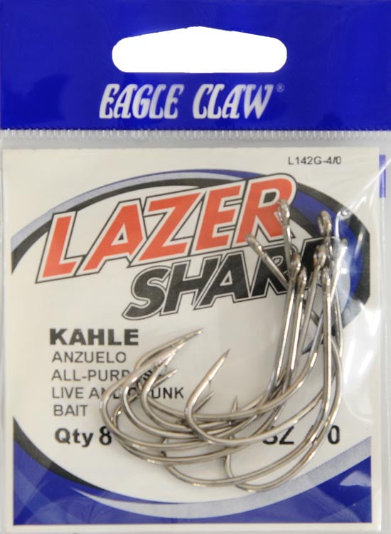 Eagle Claw L141BPFH-5/0 Sz5 Plat Black Kahle-50/Box Claw Fishing Hook 