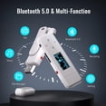 thumbnail image 3 of Reproductor MP3 PECSU Q7S Bluetooth 5.0 32 GB con radio FM blanco, 3 of 6