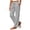 Gray, variant on Womens Casual Sweatpants Elastic Waist Drawstring Splited Wide Leg Gym Workout Pants with Pockets