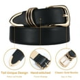 thumbnail image 6 of RISANTRY Women's Leather Belts with Gold Buckle Fashion Leather Waist Belt Elegant Ladies Belts for Jeans Dress & Casual Wear, 6 of 6