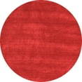 thumbnail image 1 of Ahgly Company Indoor Round Abstract Orange Contemporary Area Rugs, 3' Round, 1 of 1