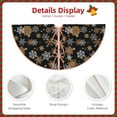 thumbnail image 3 of Sikiie White And Yellow Snowflakes Christmas Tree Skirt, Christmas Tree Decorations, Christmas Decor, Tree Mat Decoration(30-48IN)-48", 3 of 6